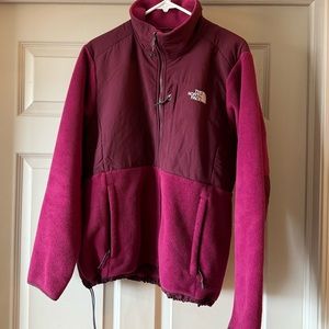 The North Face magenta fleece